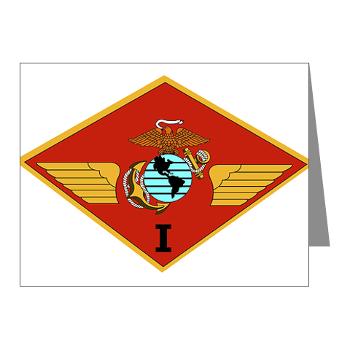 1MAW - M01 - 02 - 1st Marine Aircraft Wing with Text - Note Cards (Pk of 20)